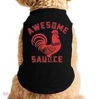 Awesome Sauce With Picture Of Rooster Funny Retro Doggie Tank thumb 0