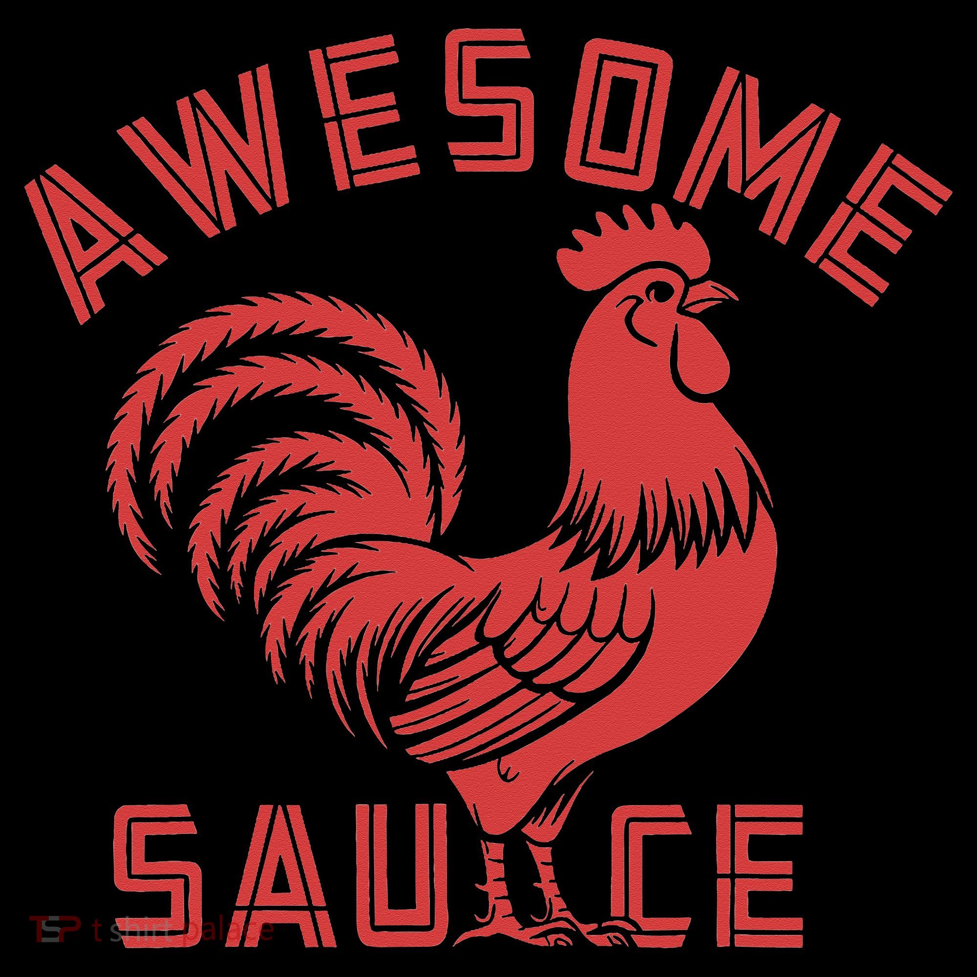 Awesome Sauce With Picture Of Rooster Funny Retro Coffee Mug