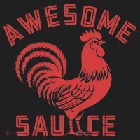 Awesome Sauce With Picture Of Rooster Funny Retro Beanie thumb 2