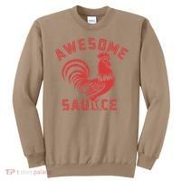 Awesome Sauce With Picture Of Rooster Funny Retro Sweatshirt thumb 0