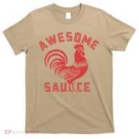 Awesome Sauce With Picture Of Rooster Funny Retro T-Shirt thumb 0