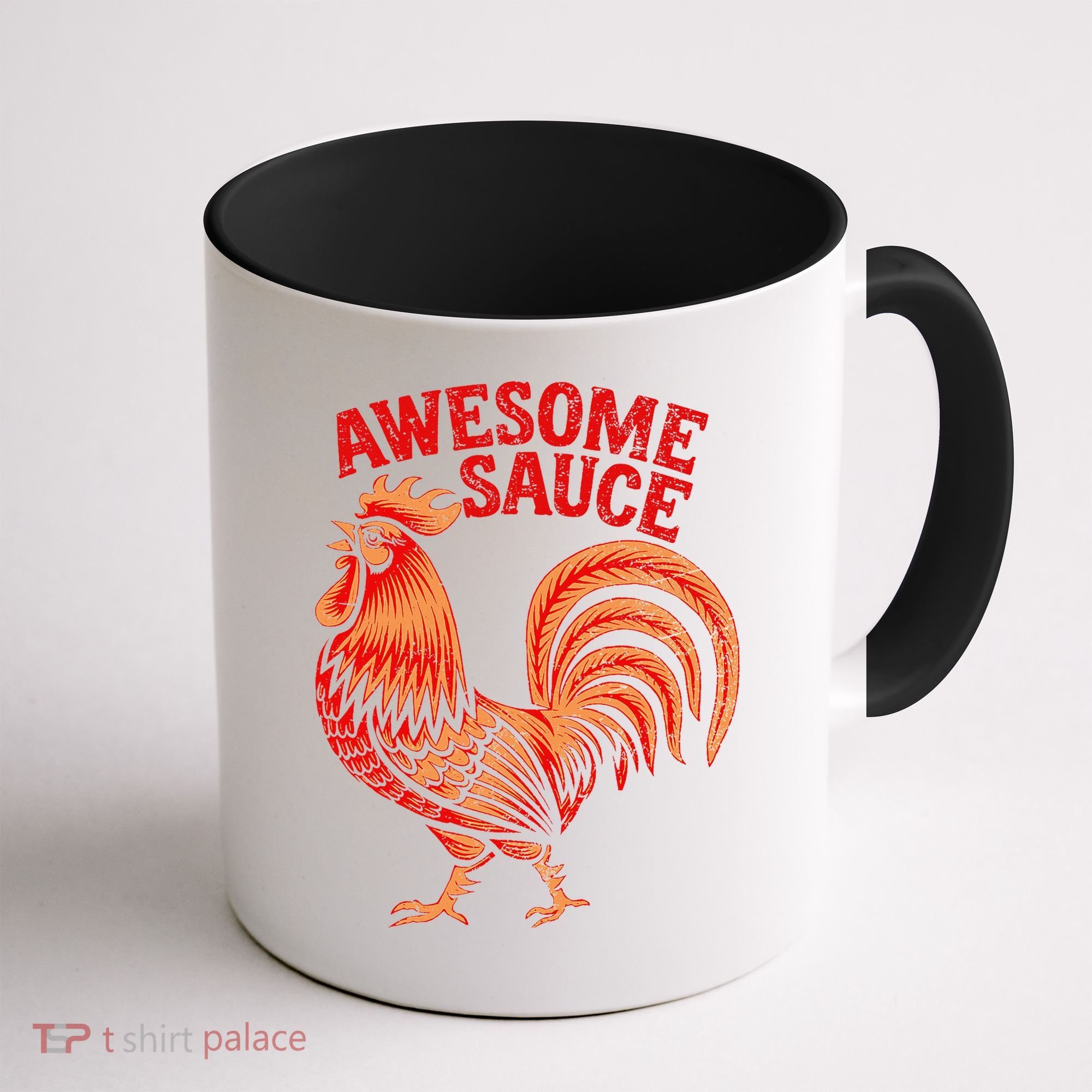 Awesome Sauce With Picture Of Rooster Coffee Mug