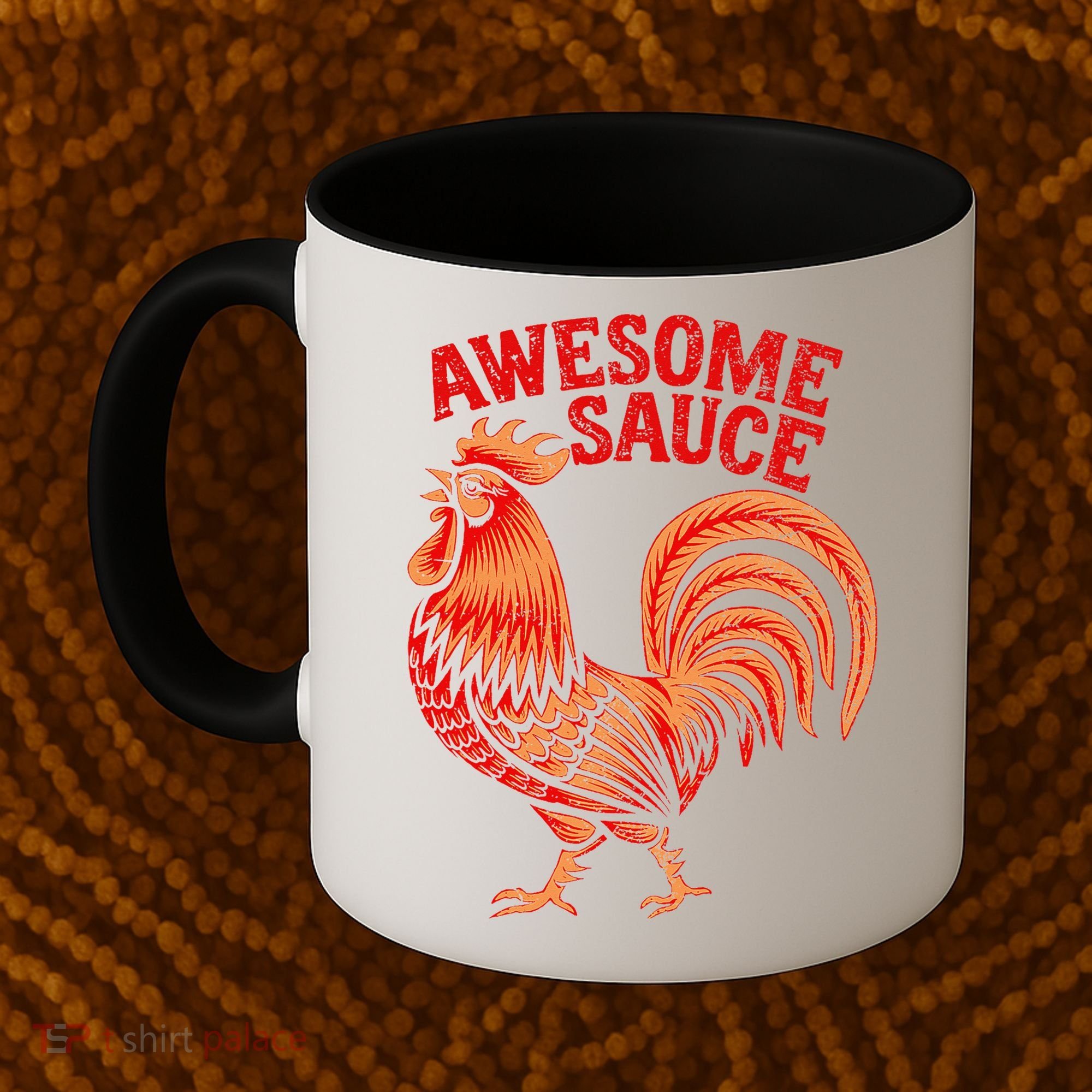 Awesome Sauce With Picture Of Rooster Coffee Mug
