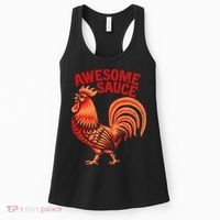 Awesome Sauce With Picture Of Rooster Women's Tank Top thumb 0