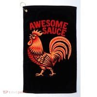 Awesome Sauce With Picture Of Rooster Golf Towel thumb 0