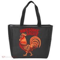 Awesome Sauce With Picture Of Rooster Tote Bag thumb 0