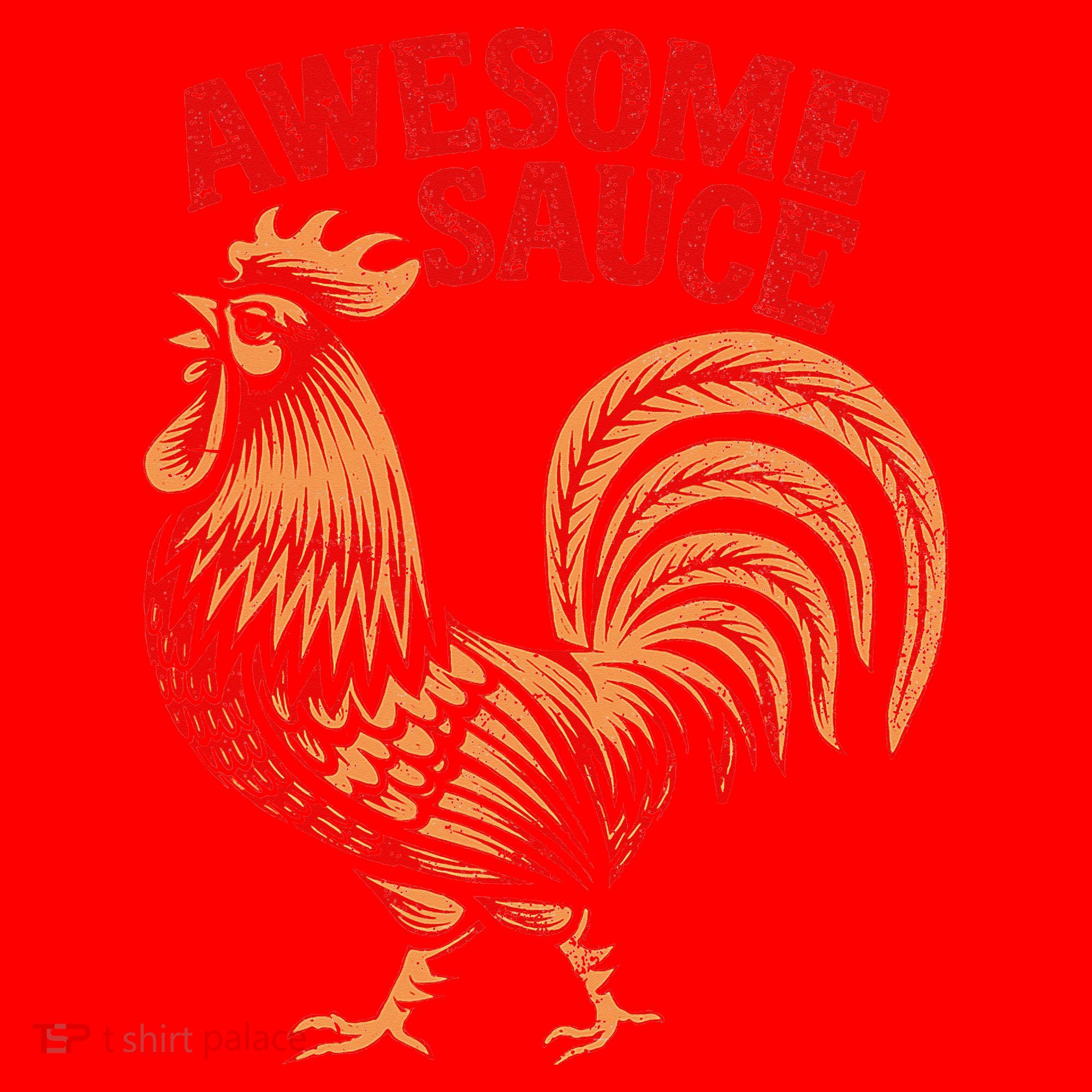 Awesome Sauce With Picture Of Rooster Santa Hat