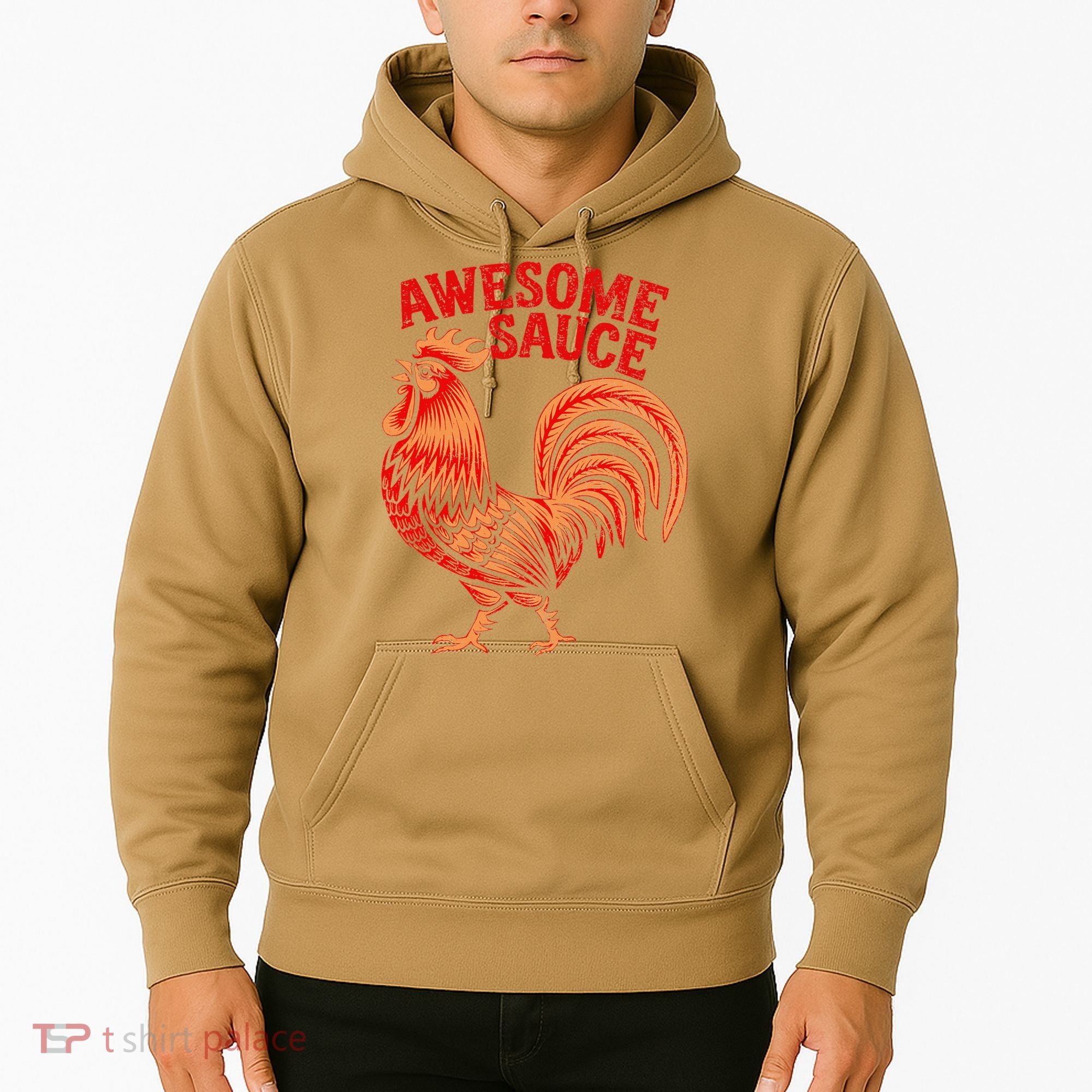 Awesome Sauce With Picture Of Rooster Hoodie