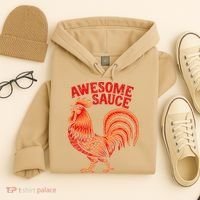 Awesome Sauce With Picture Of Rooster Hoodie thumb 4