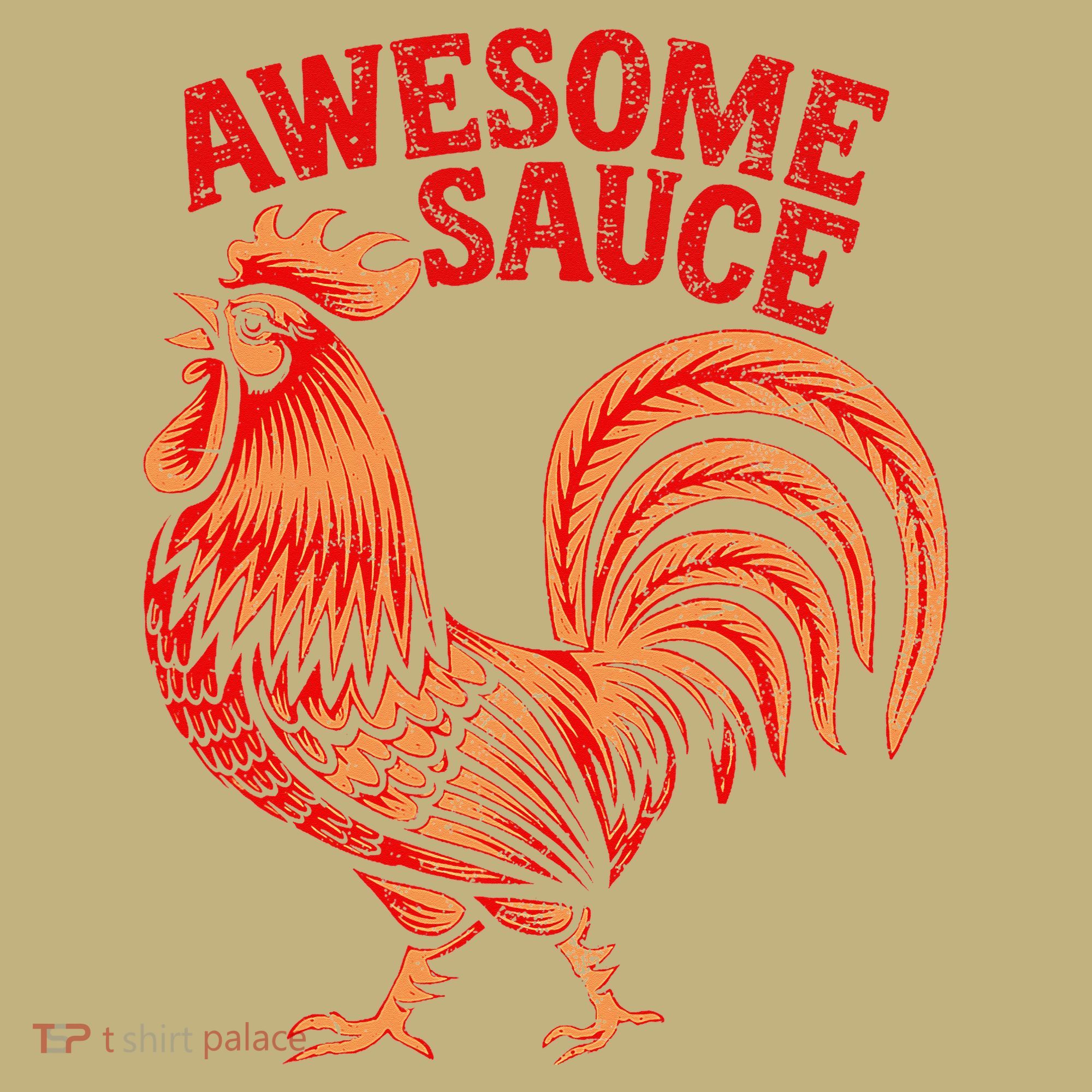 Awesome Sauce With Picture Of Rooster Mousepad
