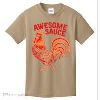 Awesome Sauce With Picture Of Rooster Kids T-Shirt thumb 0