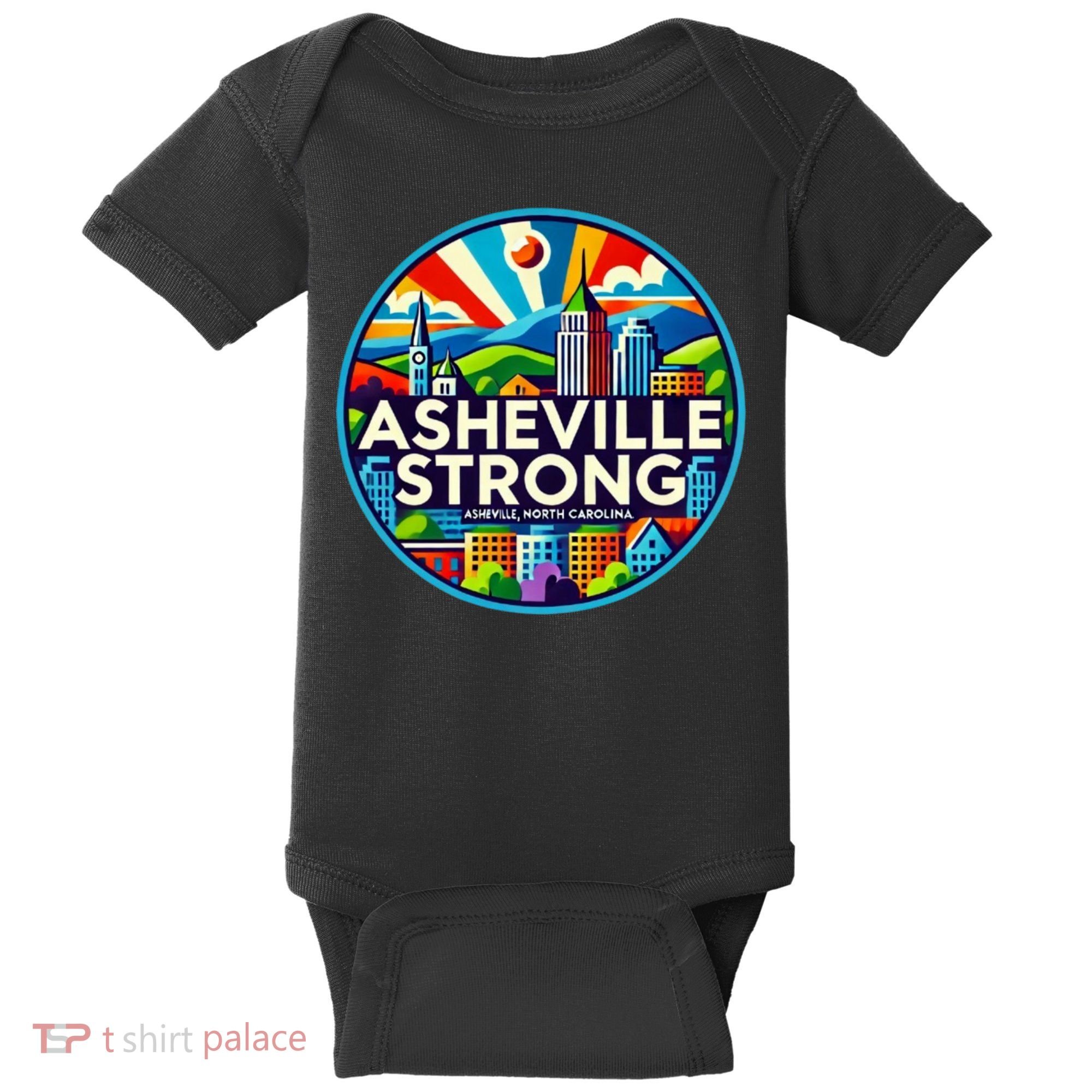 Asheville Strong Western Nc Helene Recovery Baby Bodysuit