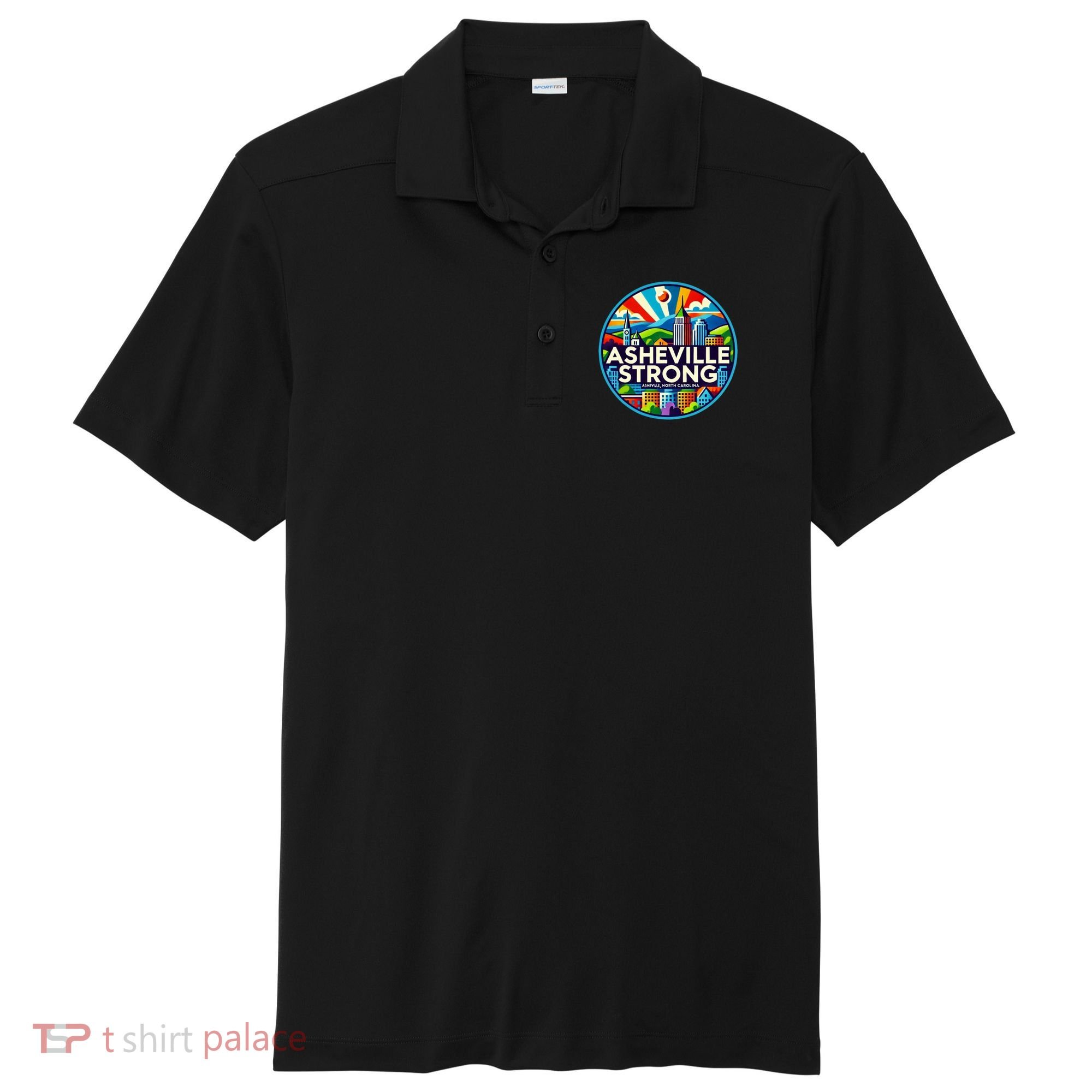 Asheville Strong Western Nc Helene Recovery Sport-Tek Posi-UV Pro Polo