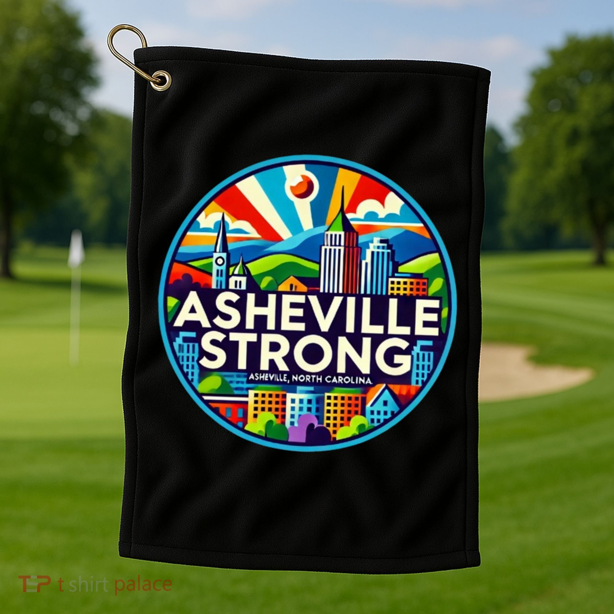 Asheville Strong Western Nc Helene Recovery Golf Towel