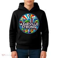 Asheville Strong Western Nc Helene Recovery Kids Hoodie thumb 4