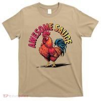 Awesome Sauce With Picture Of Rooster Vintage Funny T-Shirt thumb 0