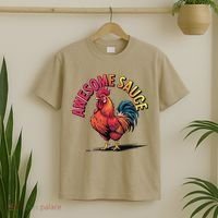 Awesome Sauce With Picture Of Rooster Vintage Funny T-Shirt thumb 2