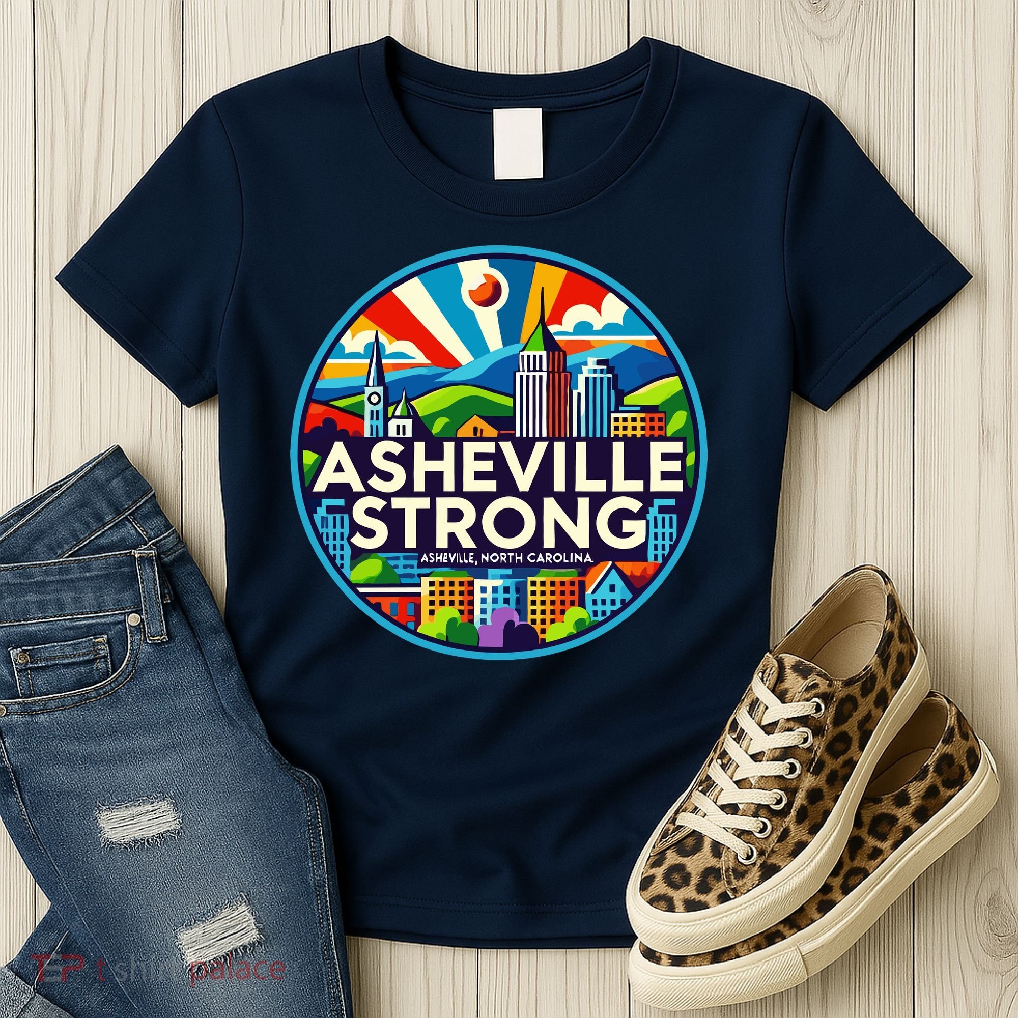 Asheville Strong Western Nc Helene Recovery Women's T-Shirt