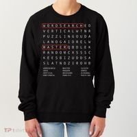 Alien Sheephead Word Search Puzzle Wordsearch Women's Sweatshirt thumb 0