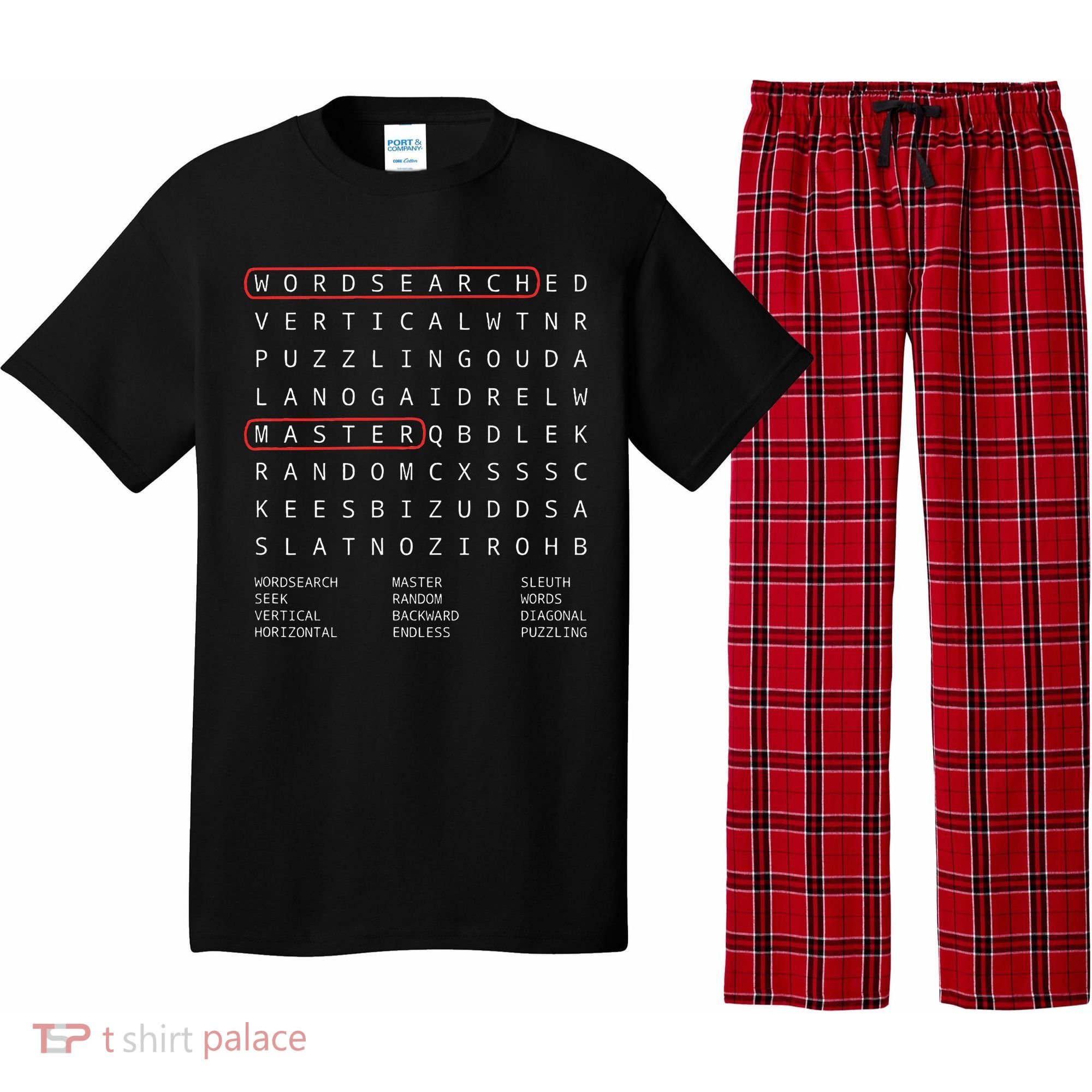Alien Sheephead Word Search Puzzle Wordsearch Pajama Set