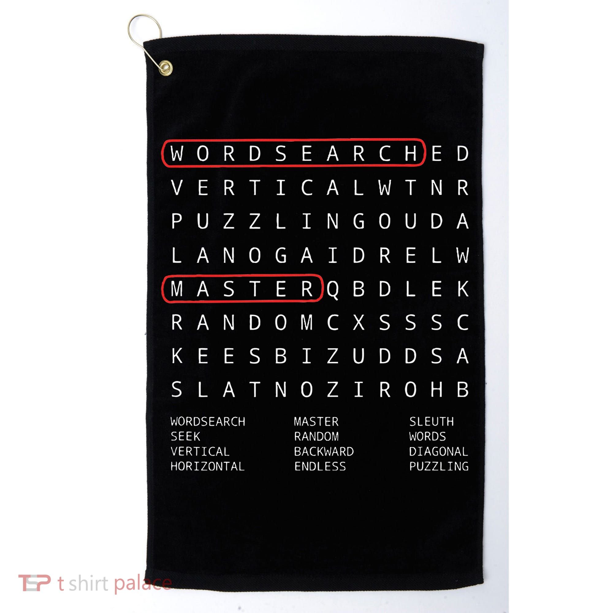 Alien Sheephead Word Search Puzzle Wordsearch Golf Towel