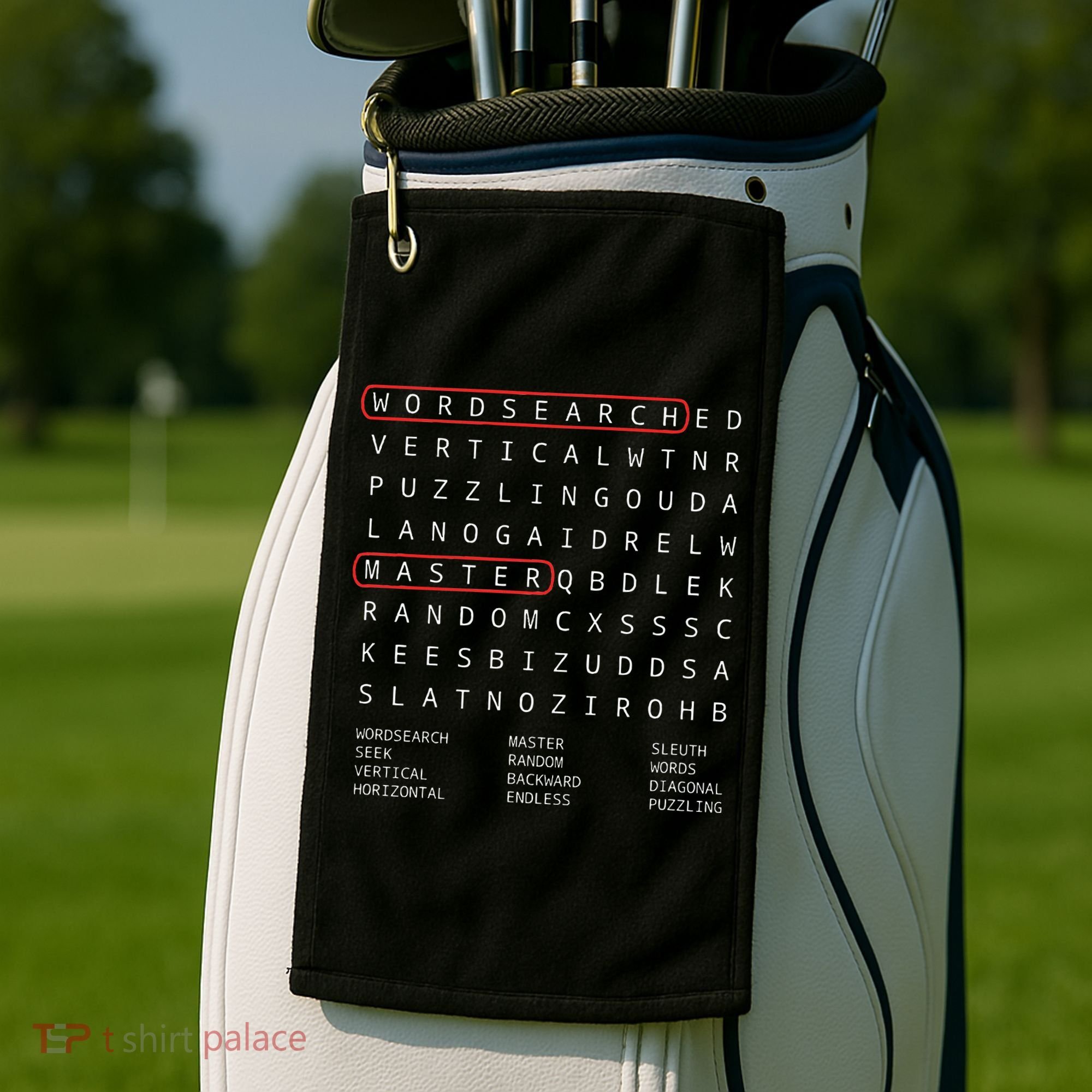Alien Sheephead Word Search Puzzle Wordsearch Golf Towel