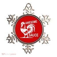 Awesome Sauce With Picture Of Rooster Ornament thumb 0