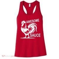 Awesome Sauce With Picture Of Rooster Women's Tank Top thumb 0