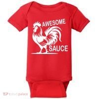 Awesome Sauce With Picture Of Rooster Baby Bodysuit thumb 0