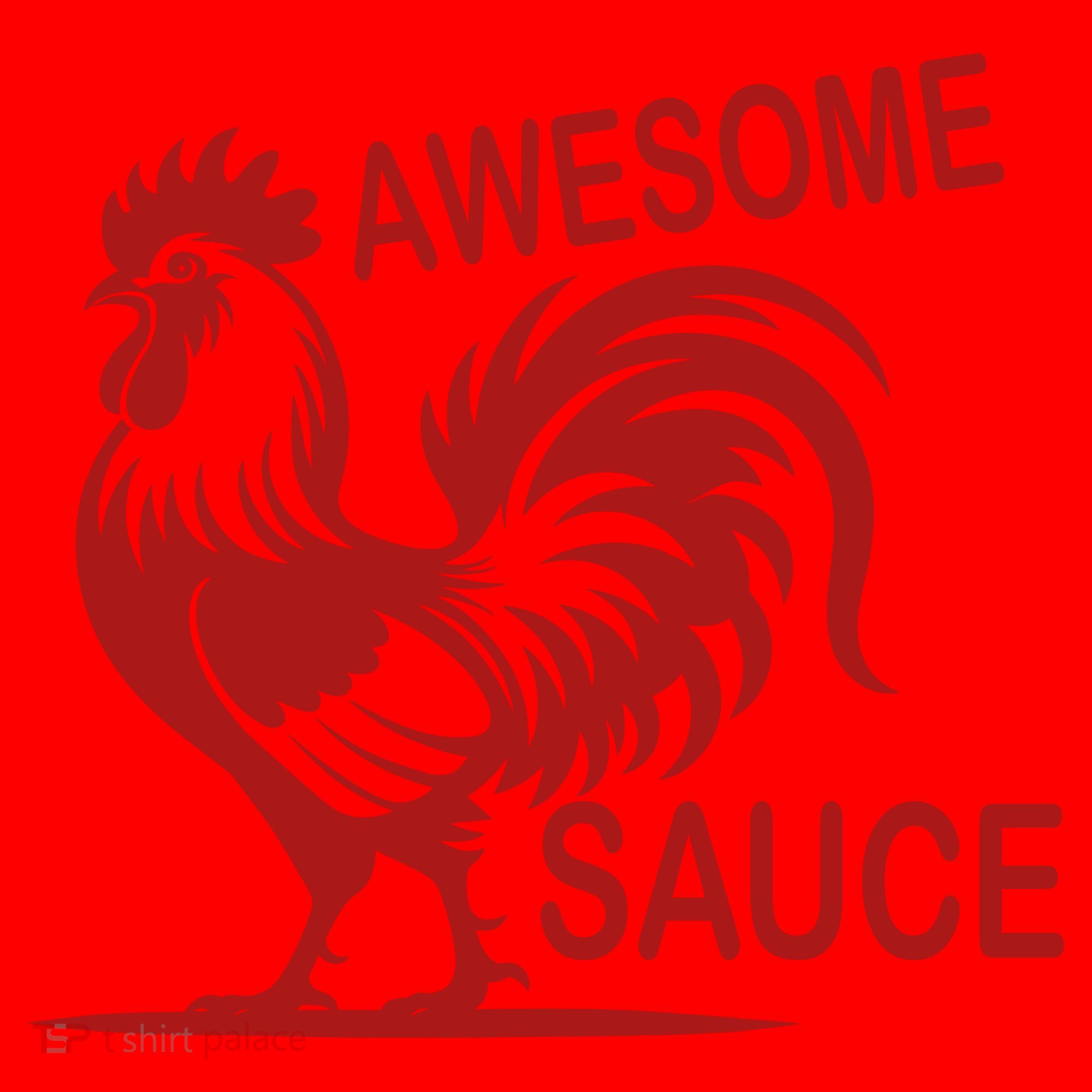 Awesome Sauce With Picture Of Rooster Santa Hat
