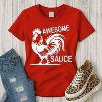 Awesome Sauce With Picture Of Rooster Women's T-Shirt thumb 3