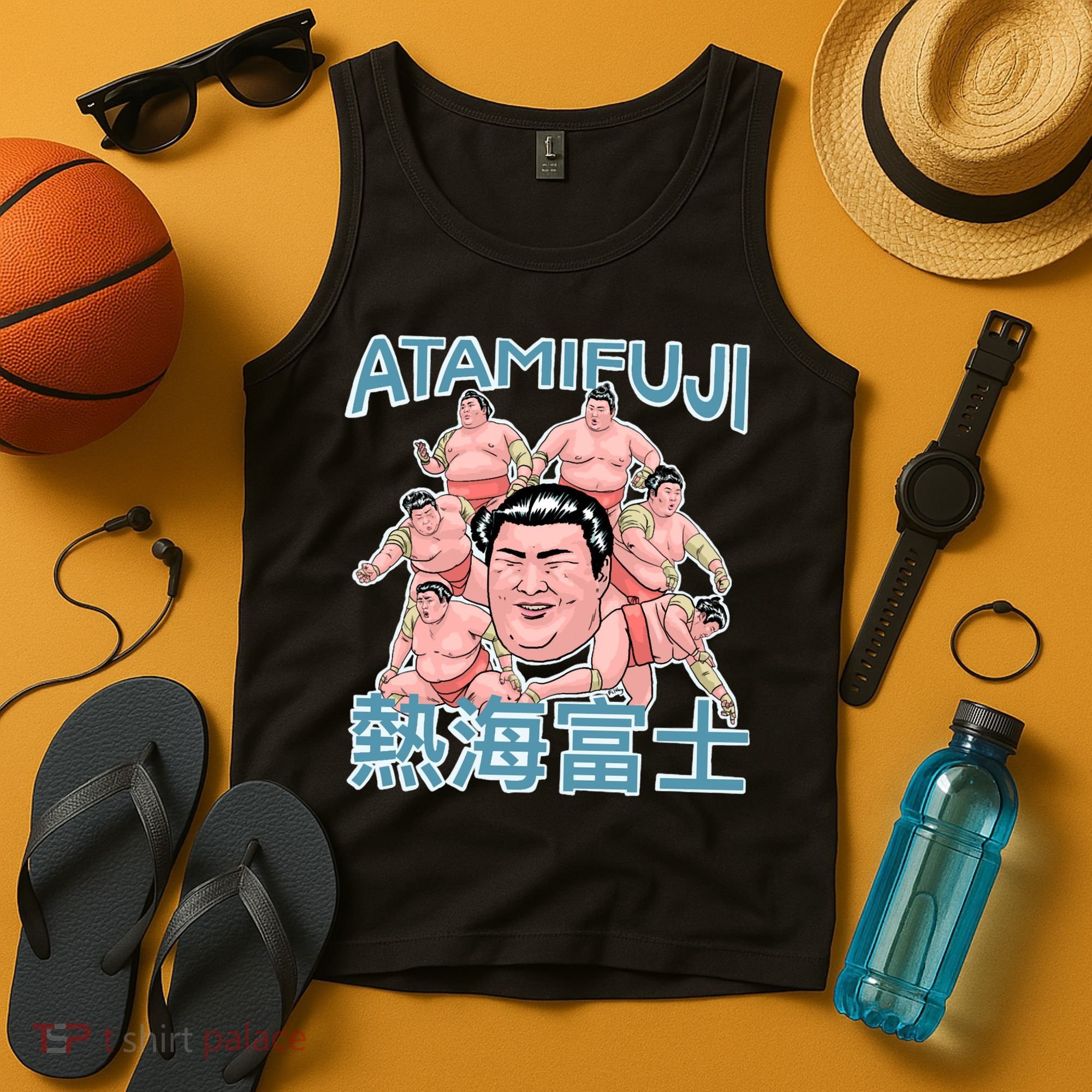 Atamifuji Sumo Wrestler Japan 熱海富士 相撲 Tank Top