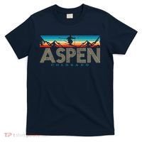 Aspen Skiing Winter Sport Colorado Ski Souvenir T-Shirt thumb 0