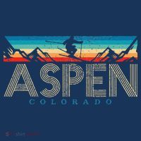 Aspen Skiing Winter Sport Colorado Ski Souvenir T-Shirt thumb 7