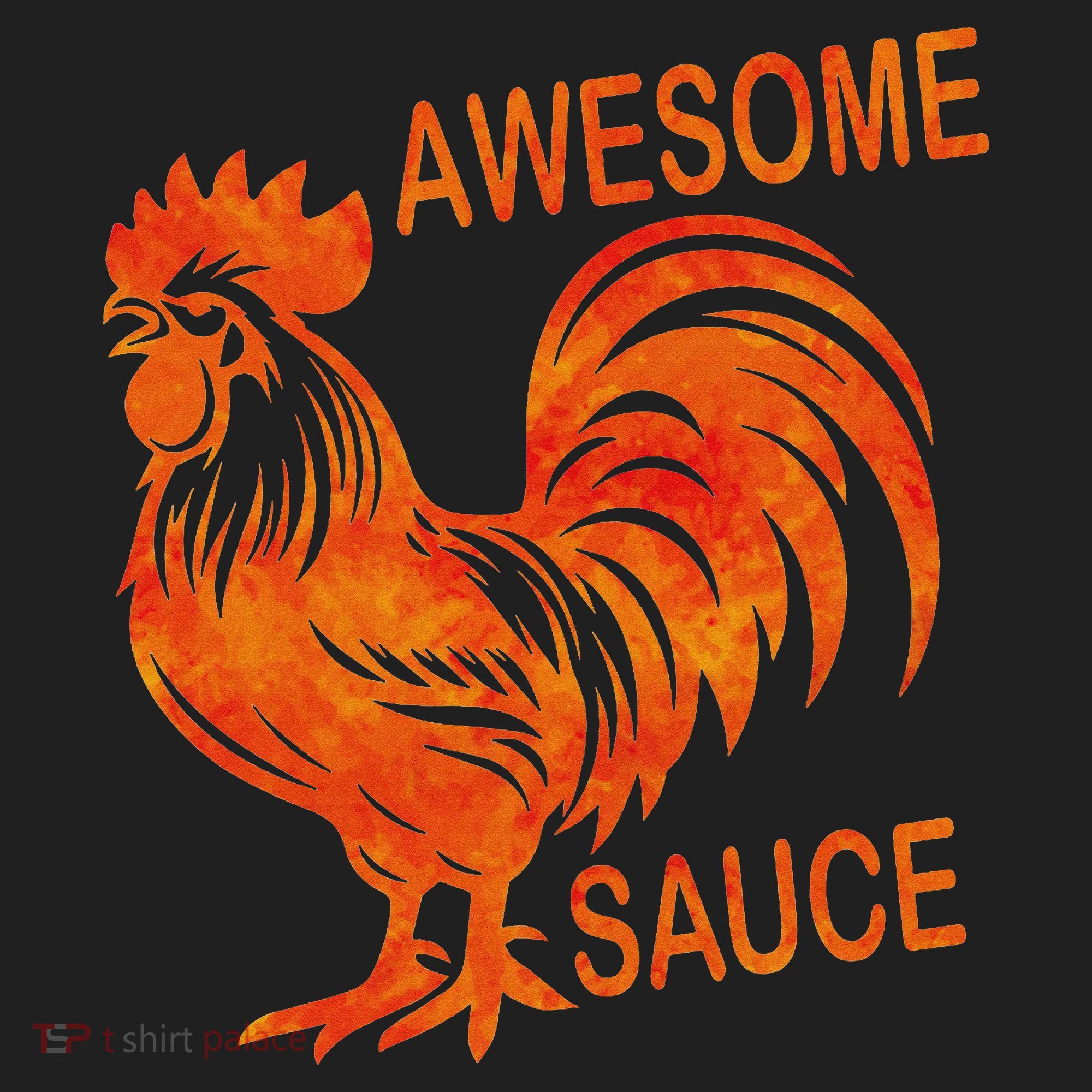Awesome Sauce With Picture Of Rooster Women's Sweatshirt