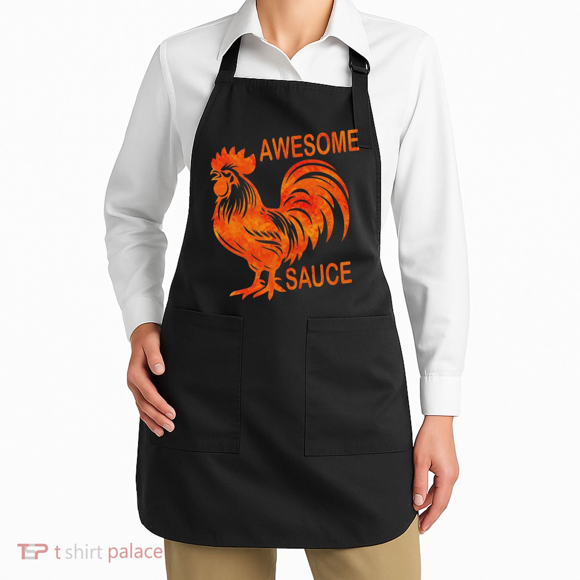 Awesome Sauce With Picture Of Rooster Apron