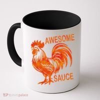 Awesome Sauce With Picture Of Rooster Coffee Mug thumb 0