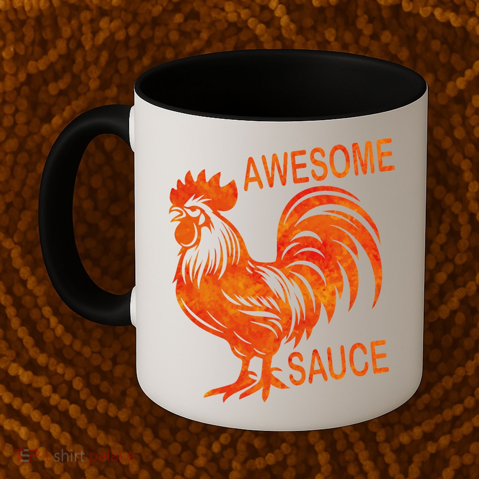 Awesome Sauce With Picture Of Rooster Coffee Mug
