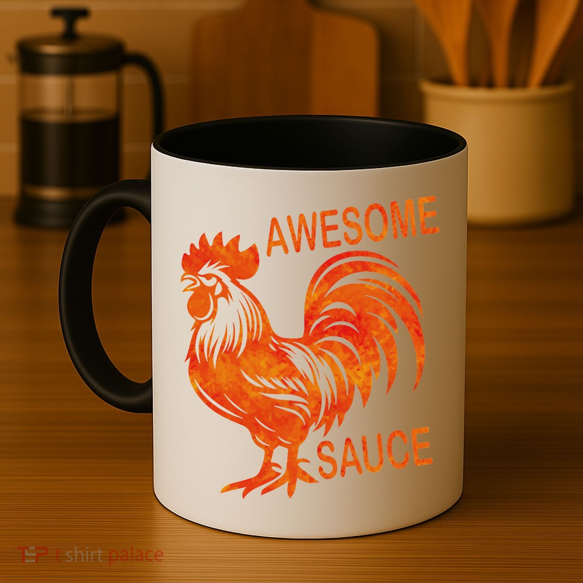 Awesome Sauce With Picture Of Rooster Coffee Mug