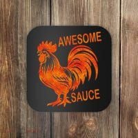 Awesome Sauce With Picture Of Rooster Coaster thumb 0