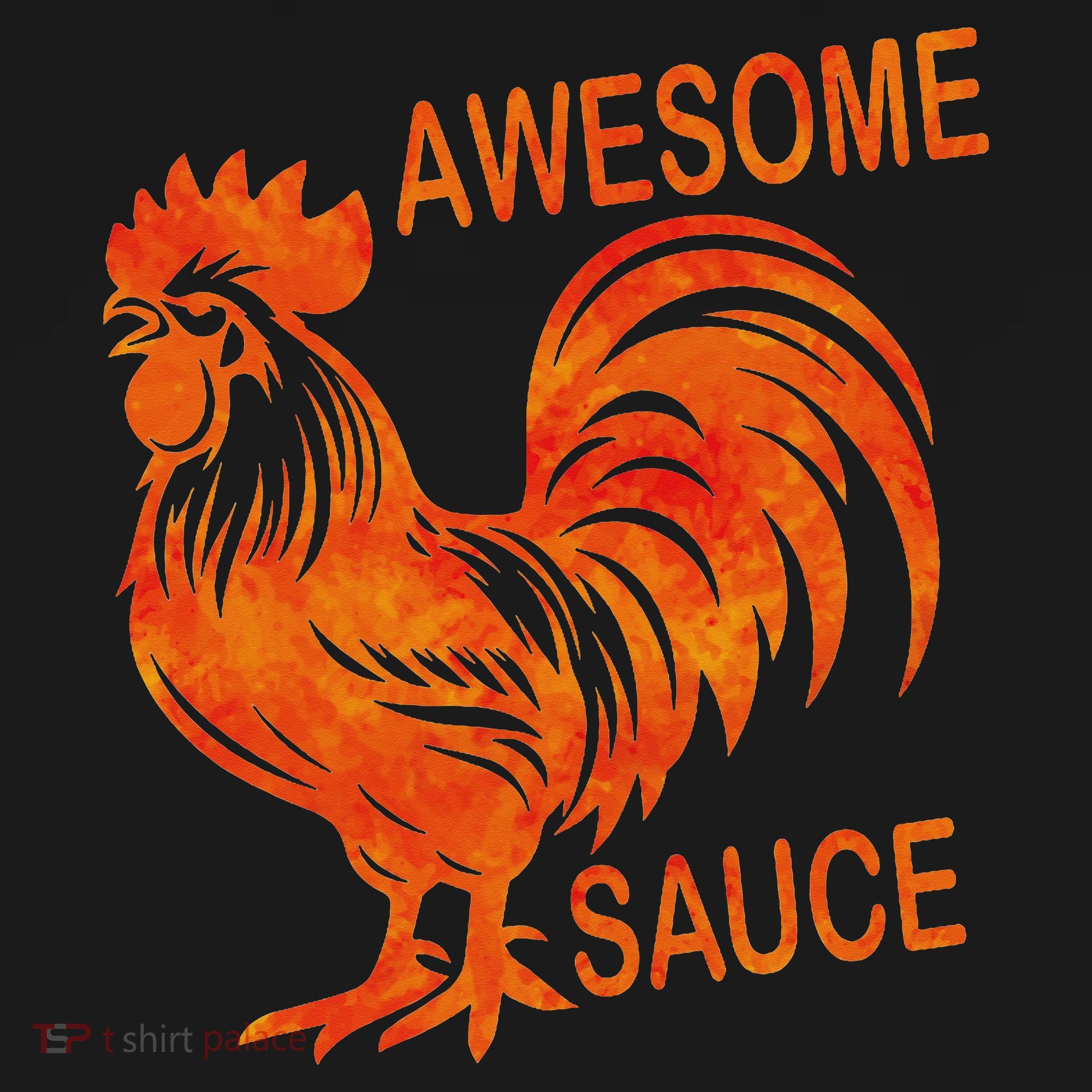 Awesome Sauce With Picture Of Rooster Women's Hoodie