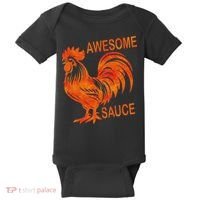 Awesome Sauce With Picture Of Rooster Baby Bodysuit thumb 0
