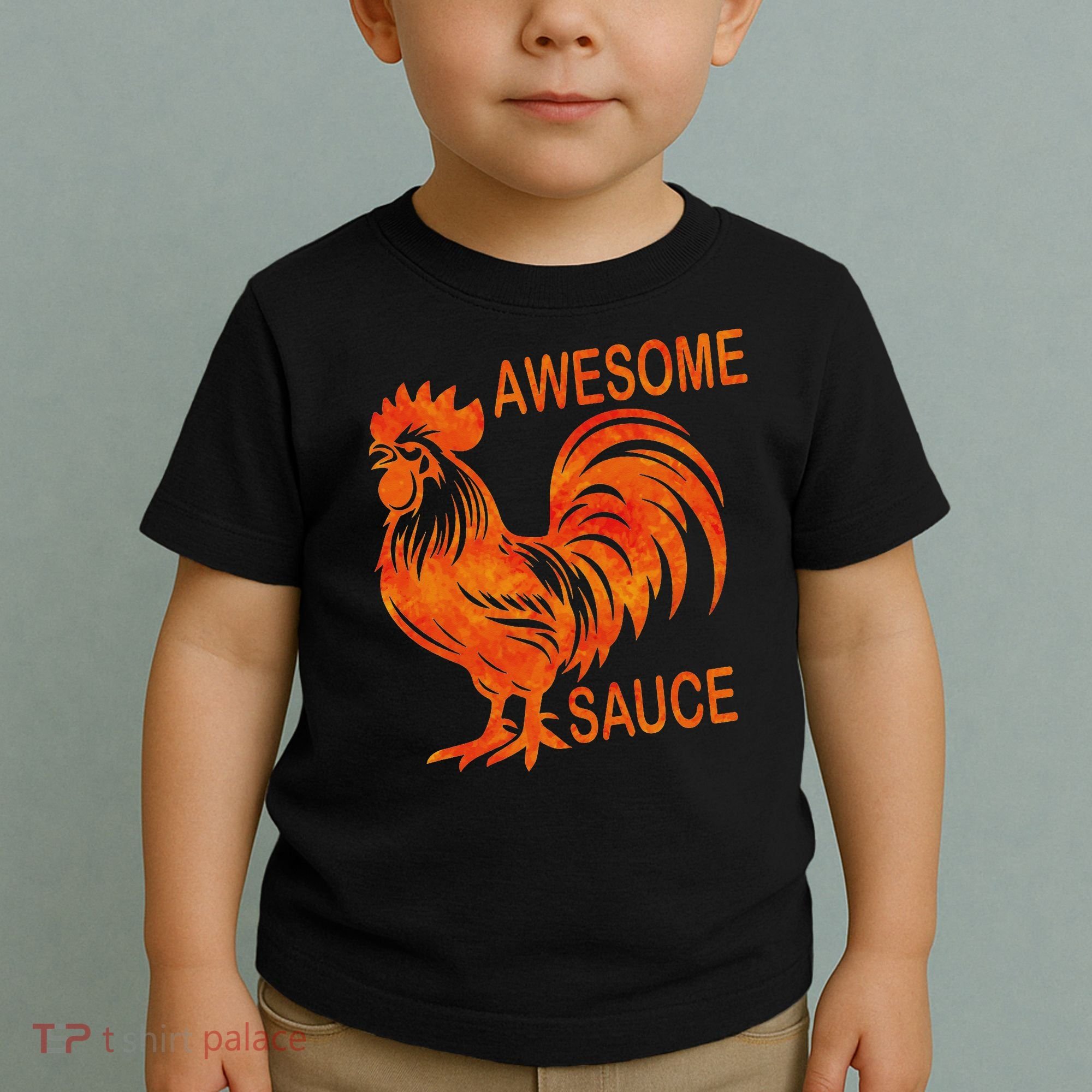 Awesome Sauce With Picture Of Rooster Toddler T-Shirt