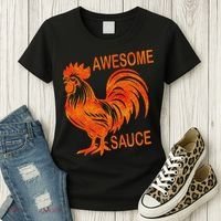 Awesome Sauce With Picture Of Rooster Women's T-Shirt thumb 3