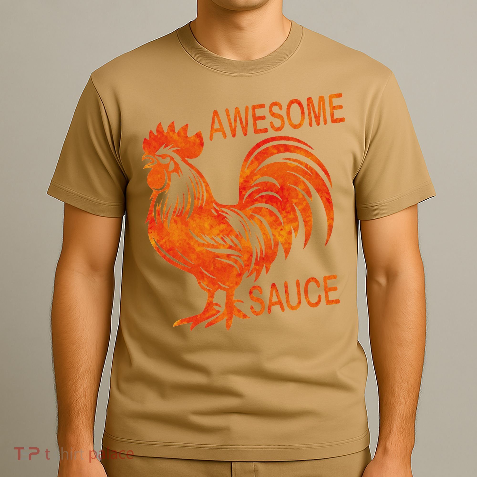 Awesome Sauce With Picture Of Rooster T-Shirt