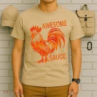Awesome Sauce With Picture Of Rooster T-Shirt thumb 6