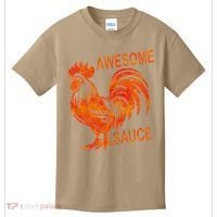 Awesome Sauce With Picture Of Rooster Kids T-Shirt thumb 0