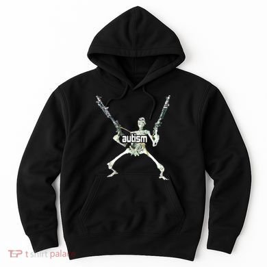 Autism Skeleton With Guns Hoodie