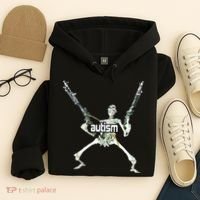 Autism Skeleton With Guns Hoodie thumb 4