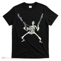 Autism Skeleton With Guns T-Shirt thumb 0